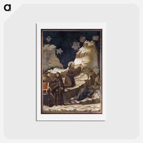 アートポストカード-The Miracle of the Spring - ジョット ディ ボンドーネ Postcard.