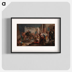 アートポスター-The Rape of the Sabine Women
 - ジョバンニ バティスタ ティエポロ Poster.