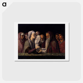 アートポストカード-Presentation at the Temple - ジョヴァンニ ベッリーニ Postcard.