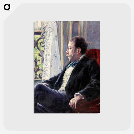 アートポストカード-Portrait of a Man - ギュスターヴ カイユボット Postcard.