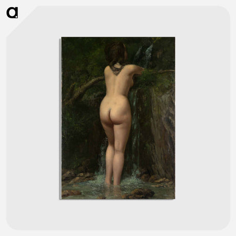 アートポストカード-グリーン - ギュスターヴ クールベ Postcard.