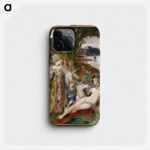 『一角獣たち』(1885 - 1888頃) - ギュスターヴ モロー Phone Case.