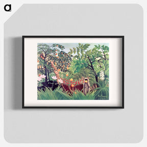 アートポスター-Exotic Landscape - アンリ ルソー Poster.