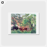 Exotic Landscape - アンリ ルソー Postcard.