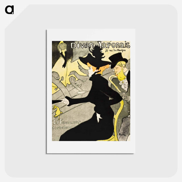 アートポストカード-Divan Japonais - アンリ ド トゥールーズ ロートレック Postcard.
