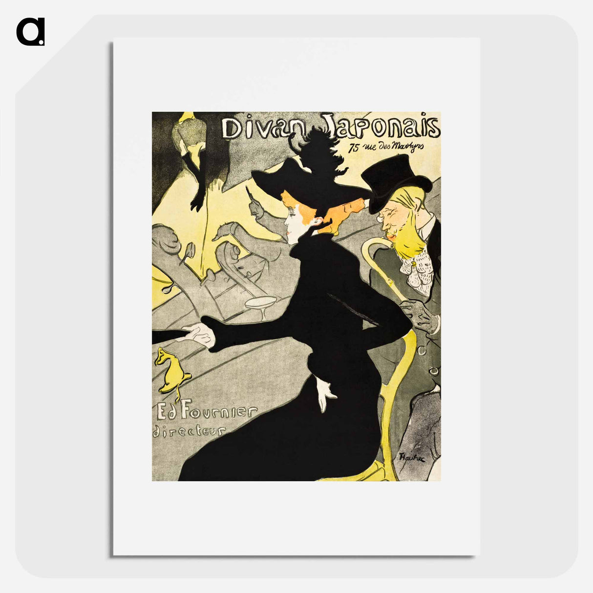 Divan Japonais - Henri de Toulouse-Lautrec Poster.