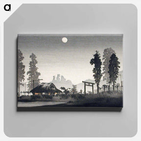 アートパネル-Moon at Egota, Tokyo - 高橋 宏明 Canvas.
