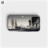 Moon at Egota, Tokyo - Hiroaki Takahashi Phone Case.