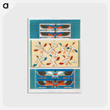 アートポストカード-Ceiling Ornamentation (Memphis & Thebes)
 - エジプト美術史 Postcard.