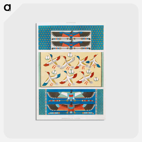 アートポストカード-Ceiling Ornamentation (Memphis & Thebes)
 - エジプト美術史 Postcard.