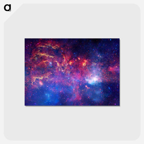 アートポストカード-Milky Way's Core: A Multiwavelength View
 - ハッブル画像 Postcard.