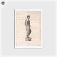 アートポストカード-Statue of a Man
 - ジェームス ヒース Postcard.