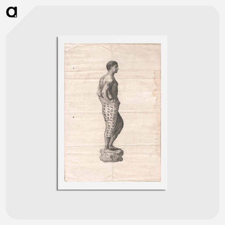 アートポストカード-Statue of a Man
 - ジェームス ヒース Postcard.