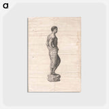 アートポストカード-Statue of a Man
 - ジェームス ヒース Postcard.