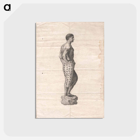 アートポストカード-Statue of a Man
 - ジェームス ヒース Postcard.