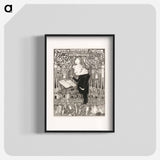 Conductor with violins and smoking chimneys behind - Jan Toorop Poster.