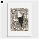 Conductor with violins and smoking chimneys behind - Jan Toorop Poster.