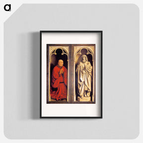 アートポスター-Donor and St. John the Baptist - ヤン ファン エイク Poster.