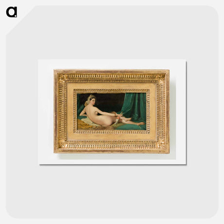 アートポストカード-Odalisque
 - ジャン オーギュスト ドミニク アングル Postcard.