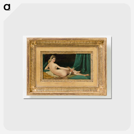 アートポストカード-Odalisque
 - ジャン オーギュスト ドミニク アングル Postcard.