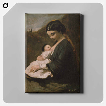 Mother and Child
 - ジャン バティスト カミーユ コロー Canvas.
