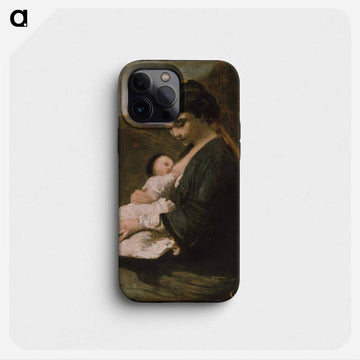 Mother and Child
 - ジャン バティスト カミーユ コロー Phone Case.