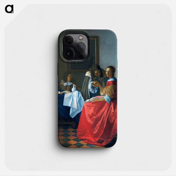 The Girl with a Wineglass - Johannes Vermeer Phone Case.