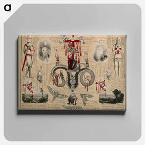 アートパネル-Victorian Blood Book
 - ジョン ビングリー ガーランド Canvas.