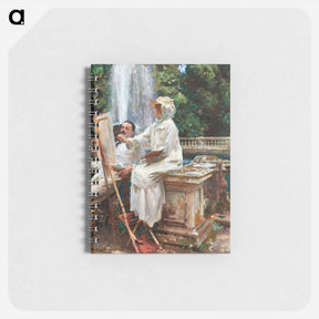アートメモ帳-The Fountain, Villa Torlonia, Frascati, Italy - ジョン シンガー サージェント Memo.