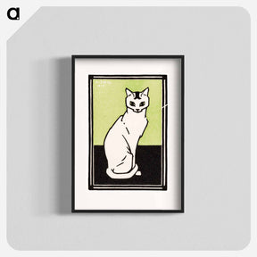 アートポスター-Sitting cat - ユリー デ フラーハ Poster.