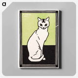 Sitting cat - Julie de Graag Canvas.