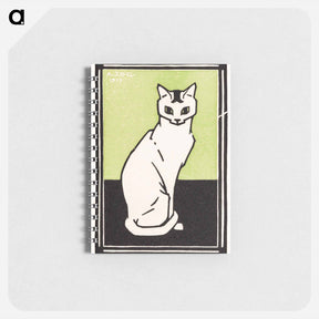 アートメモ帳-Sitting cat - ユリー デ フラーハ Memo.