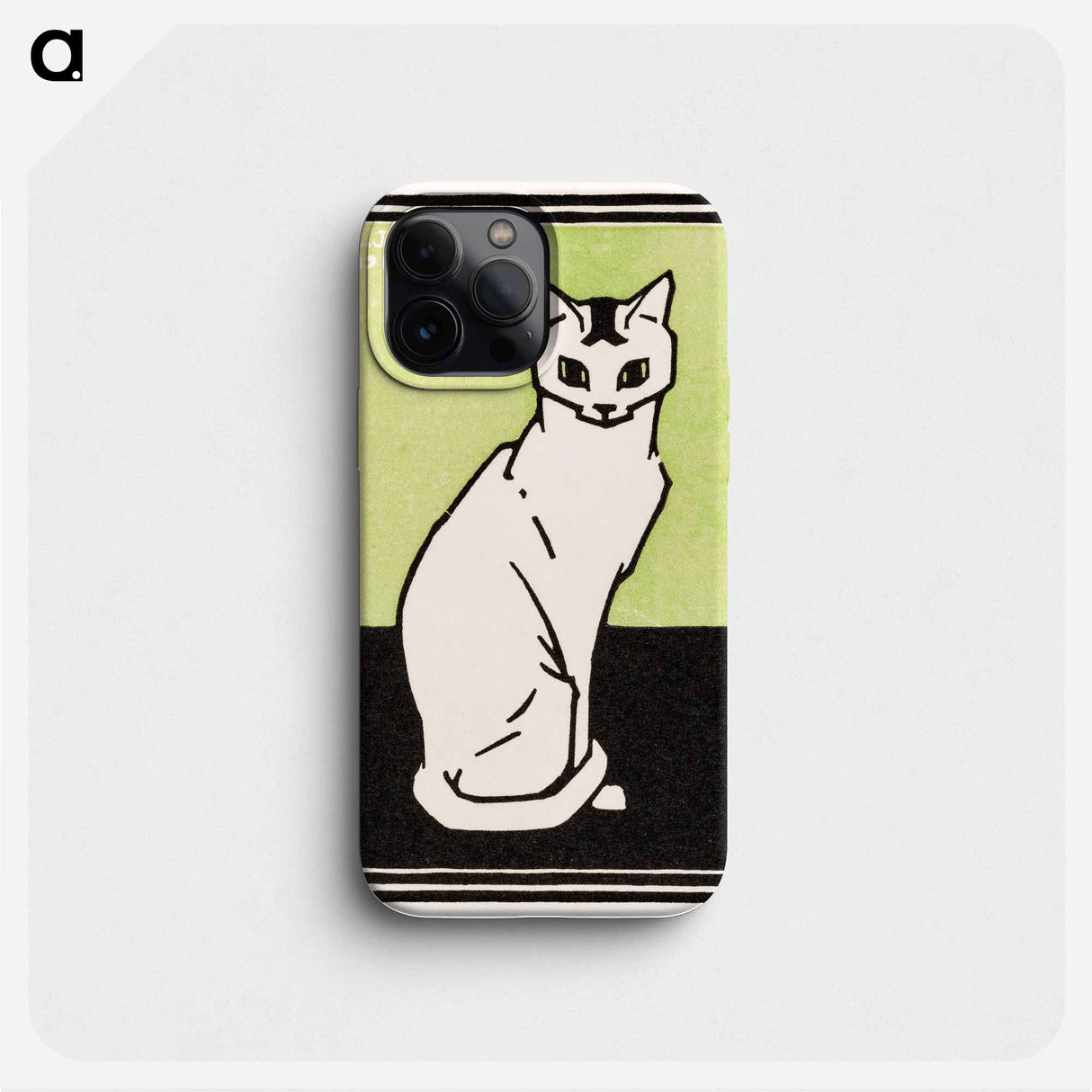 Sitting cat - Julie de Graag Phone Case.