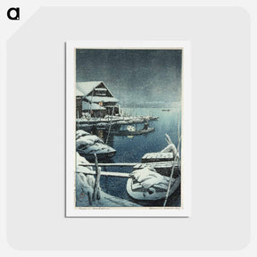 アートポストカード-Woodblock print - 川瀬 巴水 Postcard.