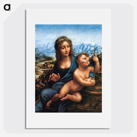 Madonna of the Yarnwinder - Leonardo da Vinci Poster.