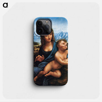 Madonna of the Yarnwinder - レオナルド ダ ヴィンチ Phone Case.