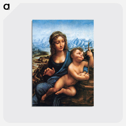Madonna of the Yarnwinder - レオナルド ダ ヴィンチ Postcard.