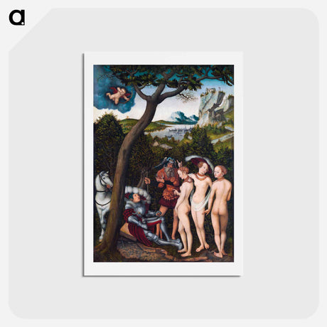 アートポストカード-The Judgment of Paris
 - ルーカス クラナッハ Postcard.