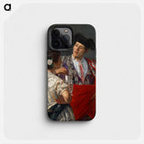 Offering the panel to the bullfighter - メアリー カサット Phone Case.