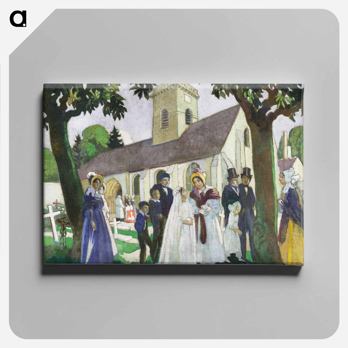 アートパネル-Lopoldine Fourqueux's First Communion - モーリス ドニ Canvas.