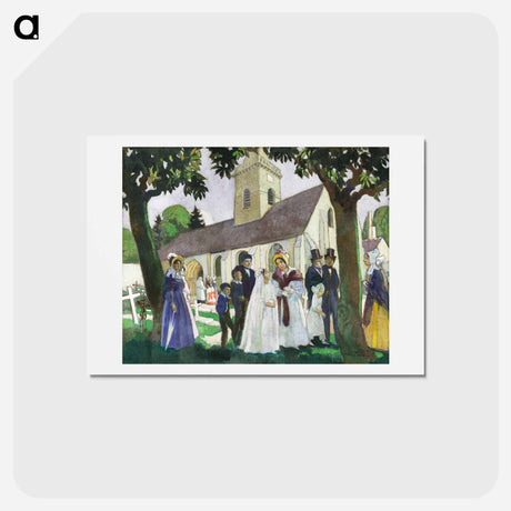 アートポストカード-Lopoldine Fourqueux's First Communion - モーリス ドニ Postcard.