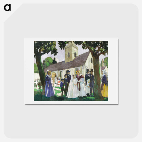 Lopoldine Fourqueux's First Communion - モーリス ドニ Postcard.