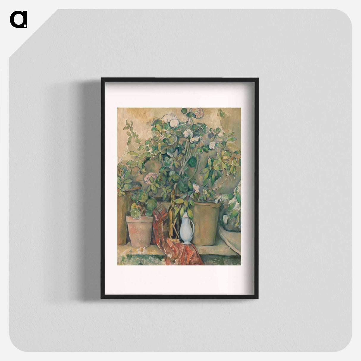 Terracotta Pots and Flowers - Paul Cezanne Poster.