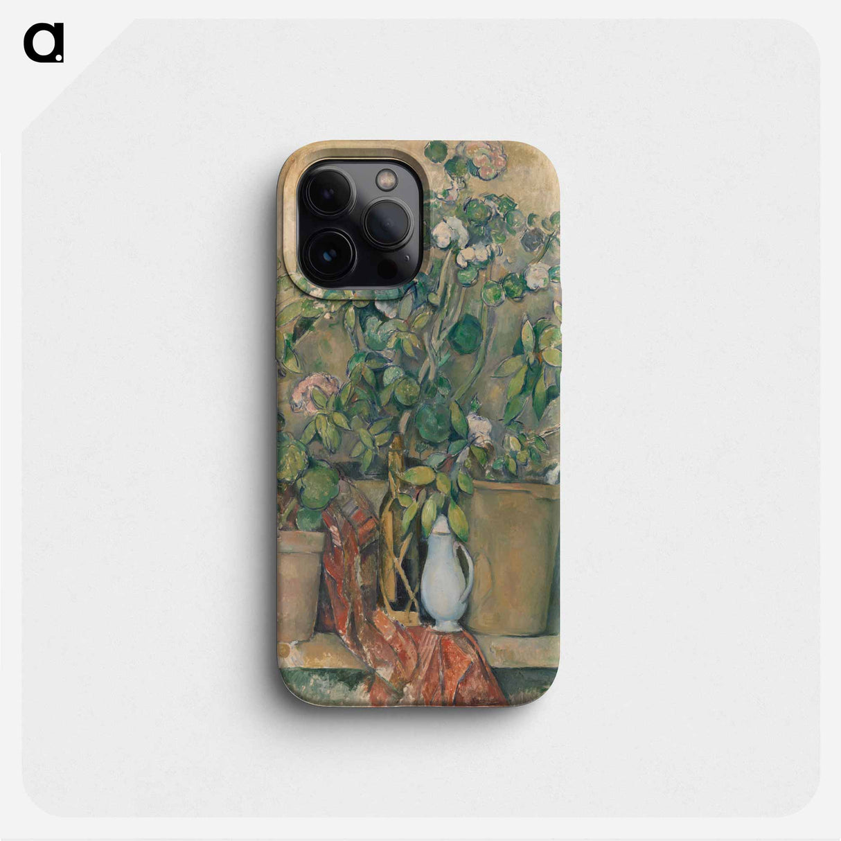 Terracotta Pots and Flowers - ポール セザンヌ Phone Case.