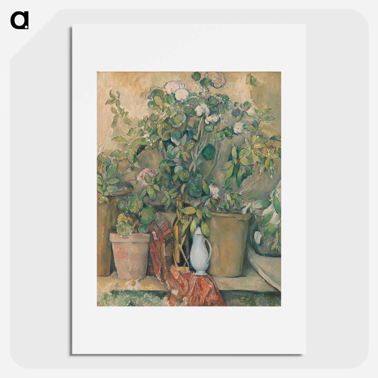 Terracotta Pots and Flowers - Paul Cezanne Poster.