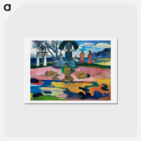 アートポストカード-Day of the God - ポール ゴーギャン Postcard.
