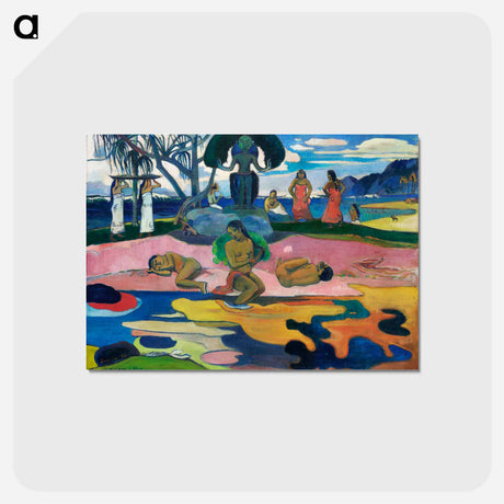 アートポストカード-Day of the God - ポール ゴーギャン Postcard.