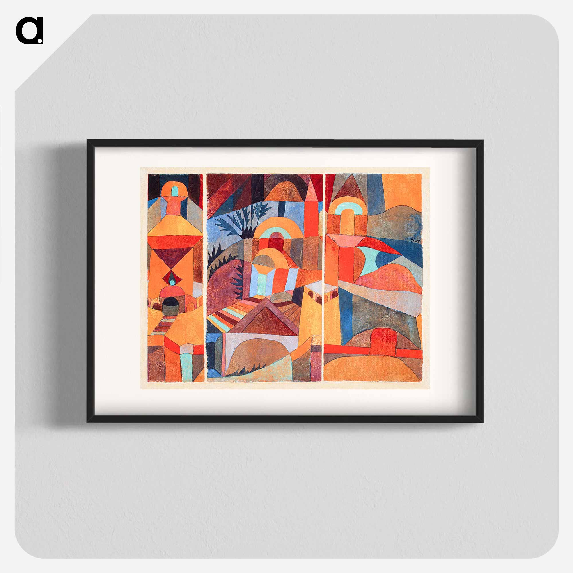 パウル・クレー Paul Klee リトグラフ『大聖堂』額装 パウル・クレー Paul Klee リトグラフ『大聖堂』額装