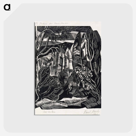 アートポストカード-Winter, Hampden - ポール ナッシュ Postcard.