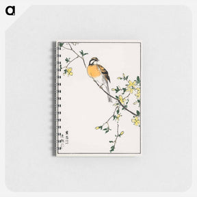 アートメモ帳-Japanese Meadow Bunting and Golden Ball
 - 鳥類図鑑 Memo.